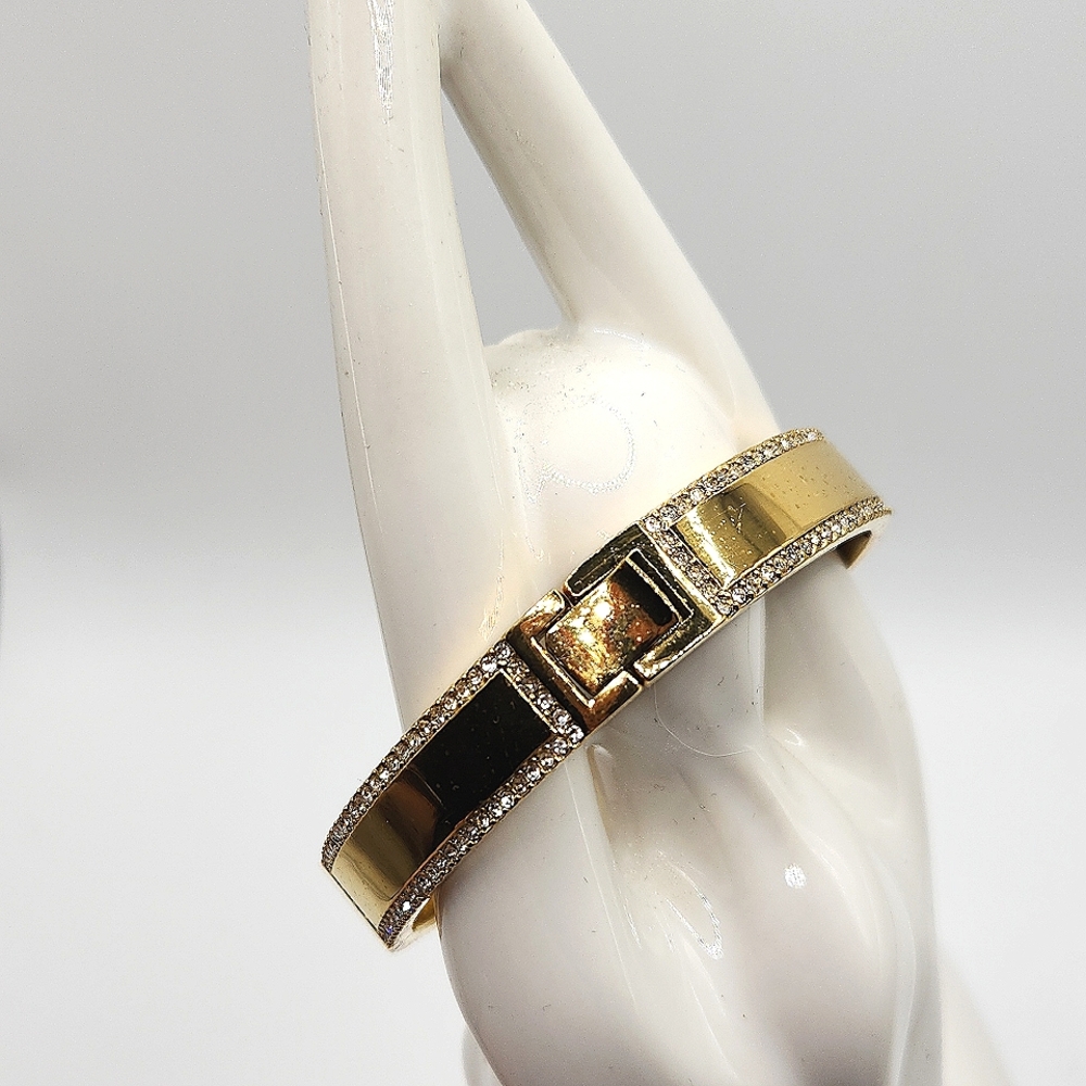 Kate Spade ● Gold Tone Rhinestone Bracelet - Picture 2 of 5